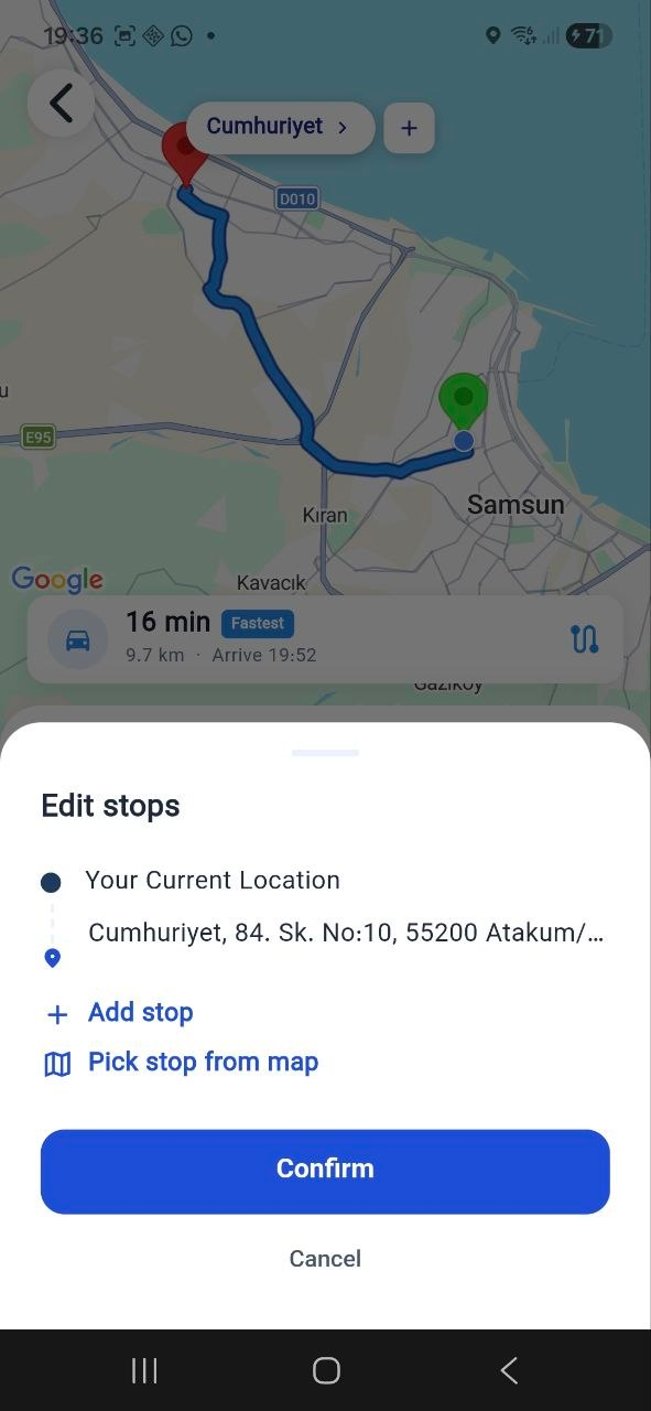 Multi-stop trips